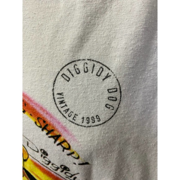 Vintage Hip Hop shirt Diggidy Dog A Sharp Production white shirt 2XL - Picture 8 of 12
